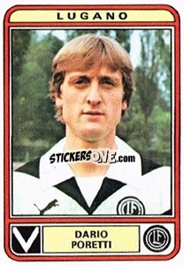 Sticker Dario Poretti - Football Switzerland 1979-1980 - Panini