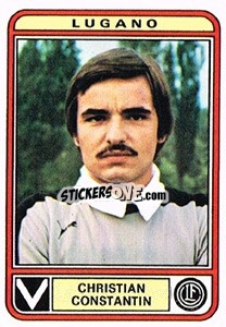 Sticker Christian Constantin - Football Switzerland 1979-1980 - Panini
