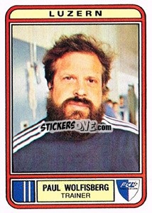 Sticker Paul Wolfisberg - Football Switzerland 1979-1980 - Panini