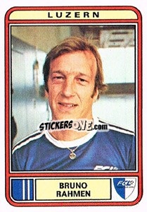 Figurina Bruno Rahmen - Football Switzerland 1979-1980 n. 132 - Panini