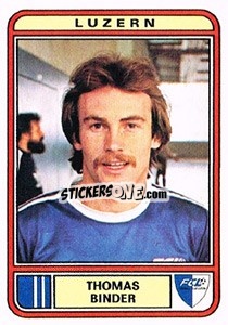 Figurina Thomas Binder - Football Switzerland 1979-1980 n. 134 - Panini