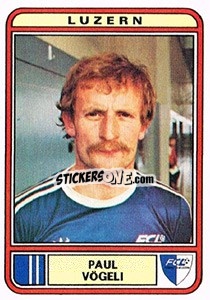 Sticker Paul Vogeli - Football Switzerland 1979-1980 - Panini