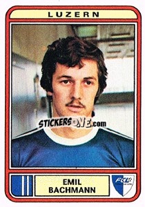 Cromo Emil Bachmann - Football Switzerland 1979-1980 - Panini