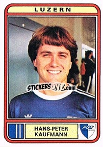Figurina Hans-Peter Kaufmann - Football Switzerland 1979-1980 n. 139 - Panini