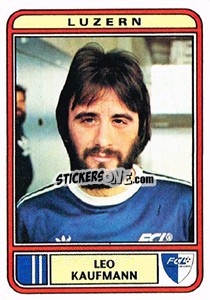 Sticker Leo Kaufmann - Football Switzerland 1979-1980 - Panini