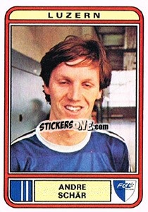 Cromo Andre Schar - Football Switzerland 1979-1980 - Panini