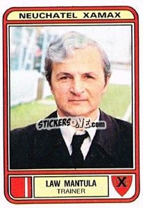 Sticker Law Mantula - Football Switzerland 1979-1980 - Panini