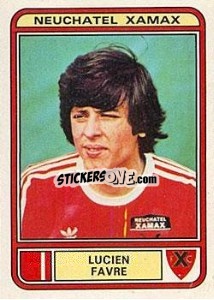 Sticker Lucien Favre - Football Switzerland 1979-1980 - Panini