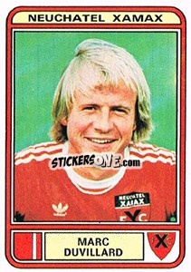 Sticker Marc Duvillard - Football Switzerland 1979-1980 - Panini