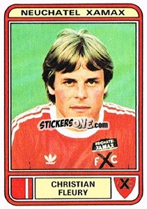 Cromo Christian Fleury - Football Switzerland 1979-1980 - Panini
