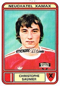 Sticker Christophe Saunier - Football Switzerland 1979-1980 - Panini