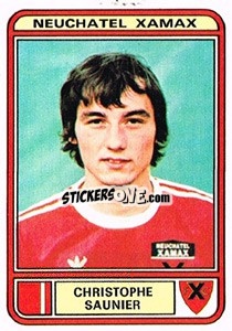 Sticker Christophe Saunier - Football Switzerland 1979-1980 n. 161 - Panini