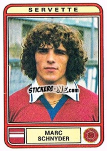 Sticker Marc Schnyder - Football Switzerland 1979-1980 - Panini