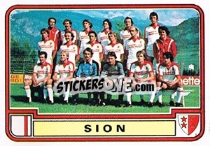 Figurina Team - Football Switzerland 1979-1980 - Panini