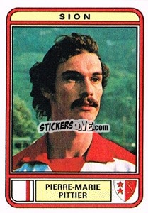 Sticker Pierre-Marie Pittier - Football Switzerland 1979-1980 - Panini
