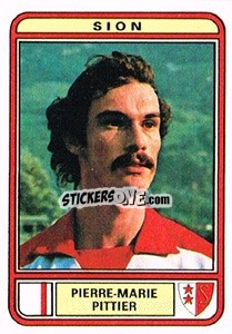 Sticker Pierre-Marie Pittier - Football Switzerland 1979-1980 n. 182 - Panini