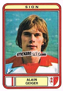 Cromo Alain Geiger - Football Switzerland 1979-1980 n. 183 - Panini