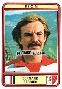 Sticker Bernard Perrier - Football Switzerland 1979-1980 n. 186 - Panini