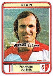 Figurina Fernand Luisier - Football Switzerland 1979-1980 - Panini