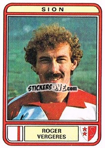 Sticker Roger Vergeres - Football Switzerland 1979-1980 - Panini