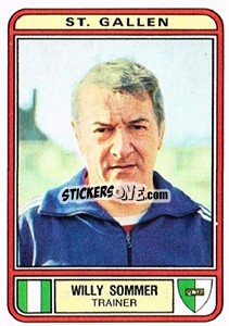 Sticker Willy Sommer - Football Switzerland 1979-1980 - Panini