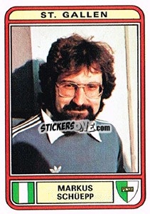 Sticker Markus Schuepp - Football Switzerland 1979-1980 - Panini