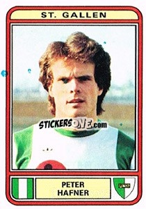 Figurina Peter Hafner - Football Switzerland 1979-1980 - Panini