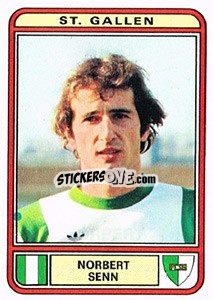 Sticker Norbert Senn - Football Switzerland 1979-1980 - Panini