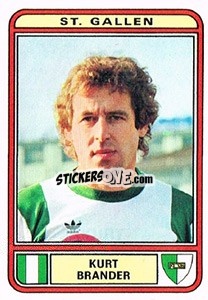 Sticker Kurt Brander - Football Switzerland 1979-1980 - Panini