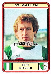 Figurina Kurt Brander - Football Switzerland 1979-1980 - Panini