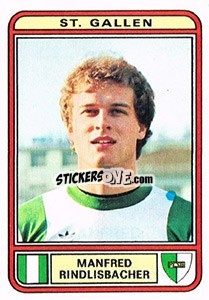 Sticker Manfred Rindlisbacher - Football Switzerland 1979-1980 - Panini