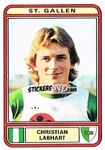 Cromo Christian Labhart - Football Switzerland 1979-1980 - Panini