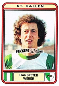 Sticker Hanspeter Weber - Football Switzerland 1979-1980 - Panini