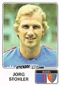 Cromo Jorg Stohler - Football Switzerland 1978-1979 - Panini