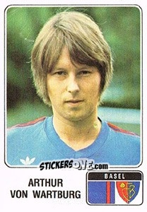 Sticker Arthur von Wartburg - Football Switzerland 1978-1979 - Panini