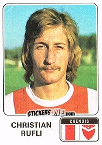 Sticker Christian Rufli - Football Switzerland 1978-1979 - Panini