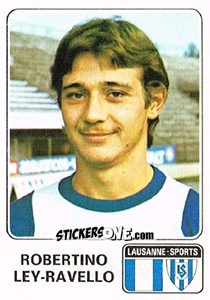 Sticker Robertino Ley-Ravello - Football Switzerland 1978-1979 n. 72 - Panini