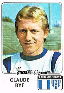 Sticker Claude Ryf - Football Switzerland 1978-1979 n. 73 - Panini