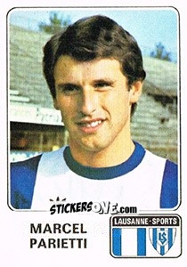 Sticker Marcel Parietti - Football Switzerland 1978-1979 n. 75 - Panini