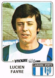 Sticker Lucien Favre - Football Switzerland 1978-1979 - Panini