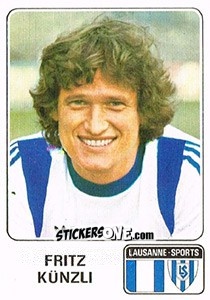 Sticker Fritz Kunzli - Football Switzerland 1978-1979 - Panini