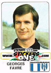 Sticker Georges Favre - Football Switzerland 1978-1979 - Panini