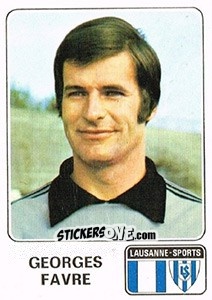 Sticker Georges Favre - Football Switzerland 1978-1979 n. 84 - Panini