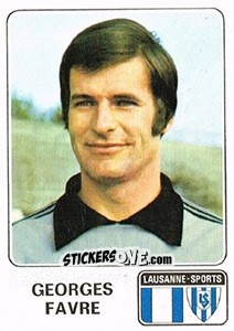 Sticker Georges Favre - Football Switzerland 1978-1979 - Panini