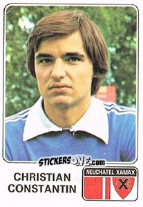 Figurina Christian Constantin - Football Switzerland 1978-1979 - Panini