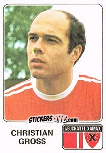 Sticker Christian Gross - Football Switzerland 1978-1979 - Panini