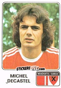 Figurina Michel Decastel - Football Switzerland 1978-1979 - Panini