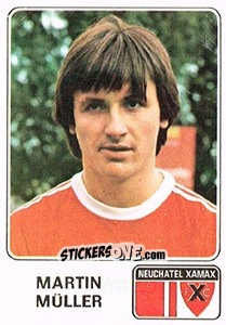 Figurina Martin Muller - Football Switzerland 1978-1979 n. 104 - Panini