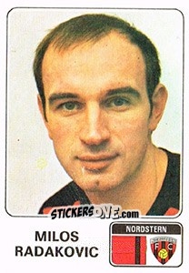 Figurina Milos Radakovic - Football Switzerland 1978-1979 n. 112 - Panini