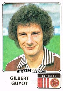 Figurina Gilbert Guyot - Football Switzerland 1978-1979 - Panini